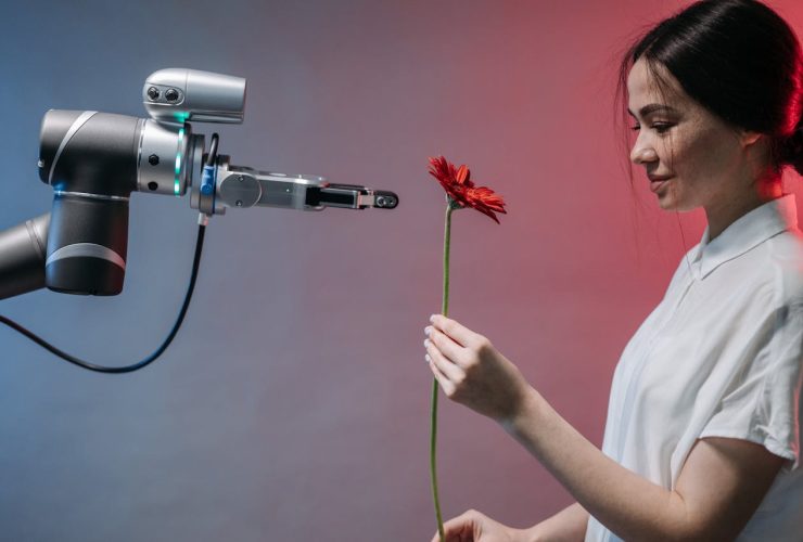 Artificial intelligence and relationships couple